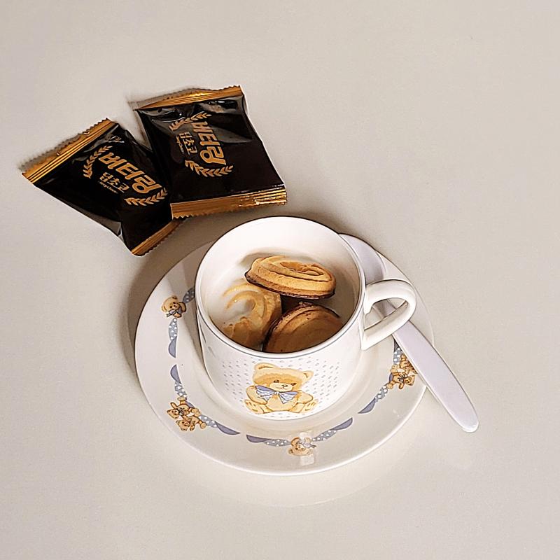 버터링 딥초코🍪 우유🥛 💬 오늘도 우유 말먹 딥초코는 처음 먹어봤는데 얘두 꽤나 마싯넴🩷