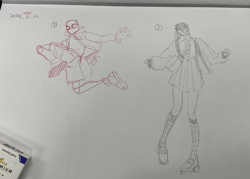 1년 만에 종이에 크로키 연필 못 쓰는 티 팍팍 나네 역시 아날로그는 어려워…