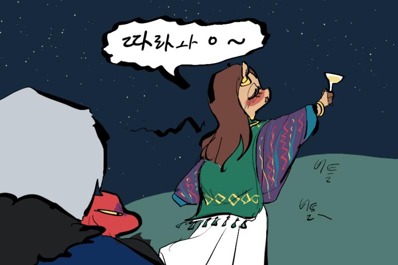 "그건~ 역 ㅣ 얻니가에 지하로 내력나ㅡㄴ비밑롱로가 ㅣㅇㅆ어!!" "안내해줄 수 있겠나?" "그거 ㄴ내 저ㅏㄴ무닝지!! 난 >>750이기 떄문애