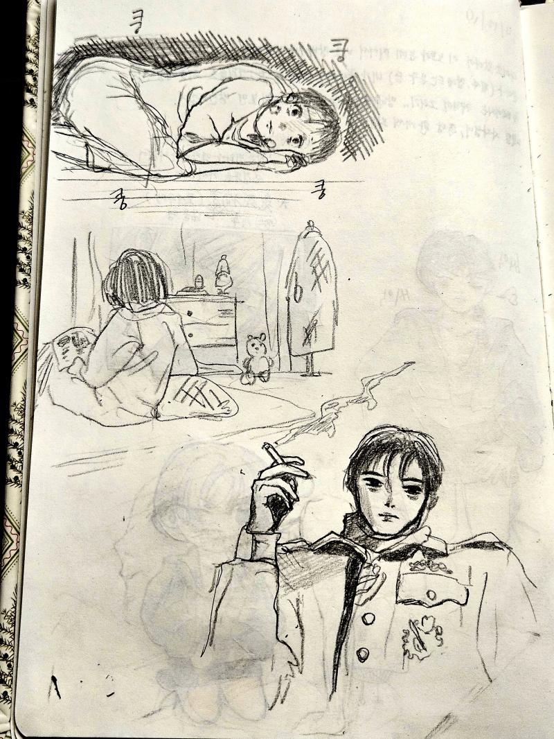 몇 달만의 그림 연습. 매일 그리다보면 가랑비에 옷 젖는 줄 모르듯이 실력이 발전하겠지. 기대해보겠음 (ง •̀_•́)ง