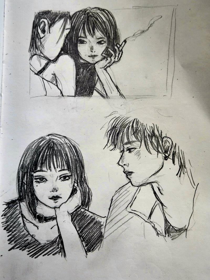 사진 보고 따라그리기