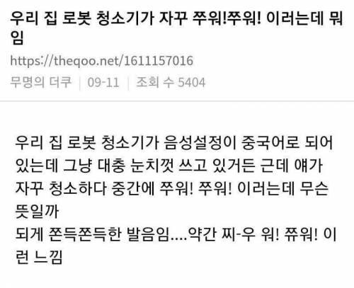 중국산 로봇청소기