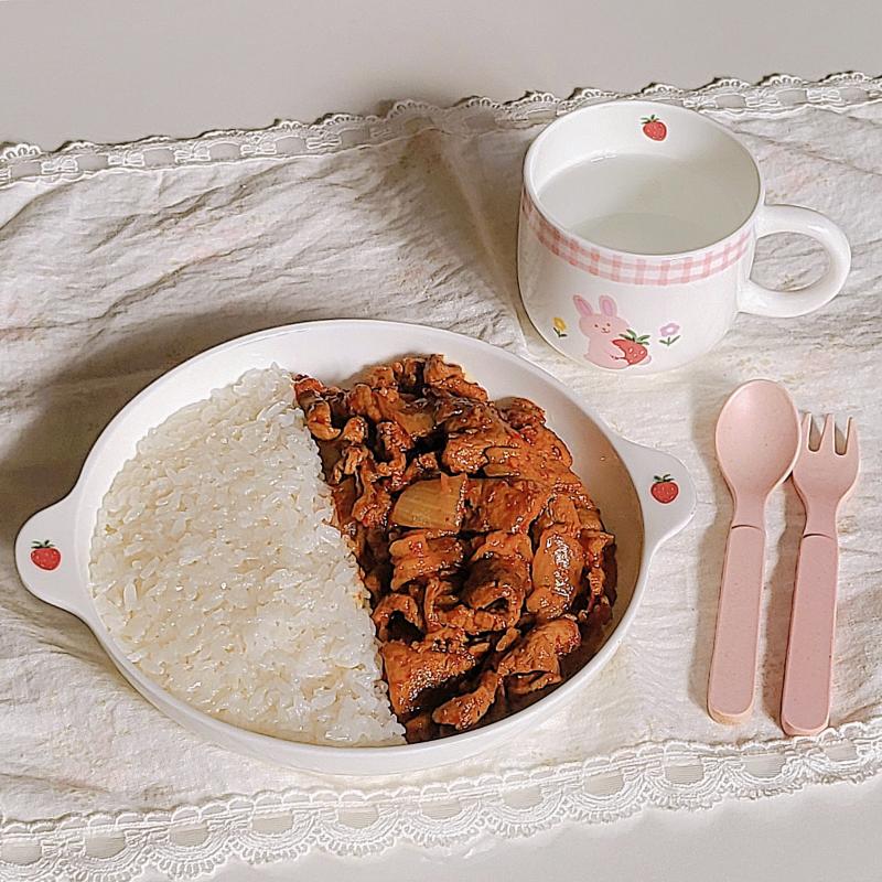 백미밥🍚 제육볶음🥩 💬 제육은 자신있어✨️