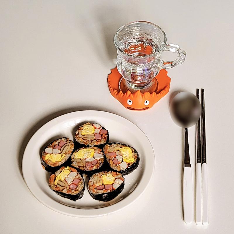 김밥🍙 💬 몇년만에 김밥 말기🩷오는정 김밥st로 말아봄