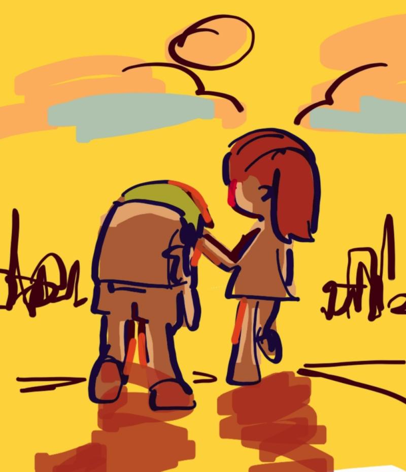 까악 까악- 하고 까마귀소리가 나진 않았고 그냥 시원한 저녁바람이 부는 소리가 들렸다.마도는 녹초가 되어 달팽이마냥 느릿느릿하게 걸었다. 그러다