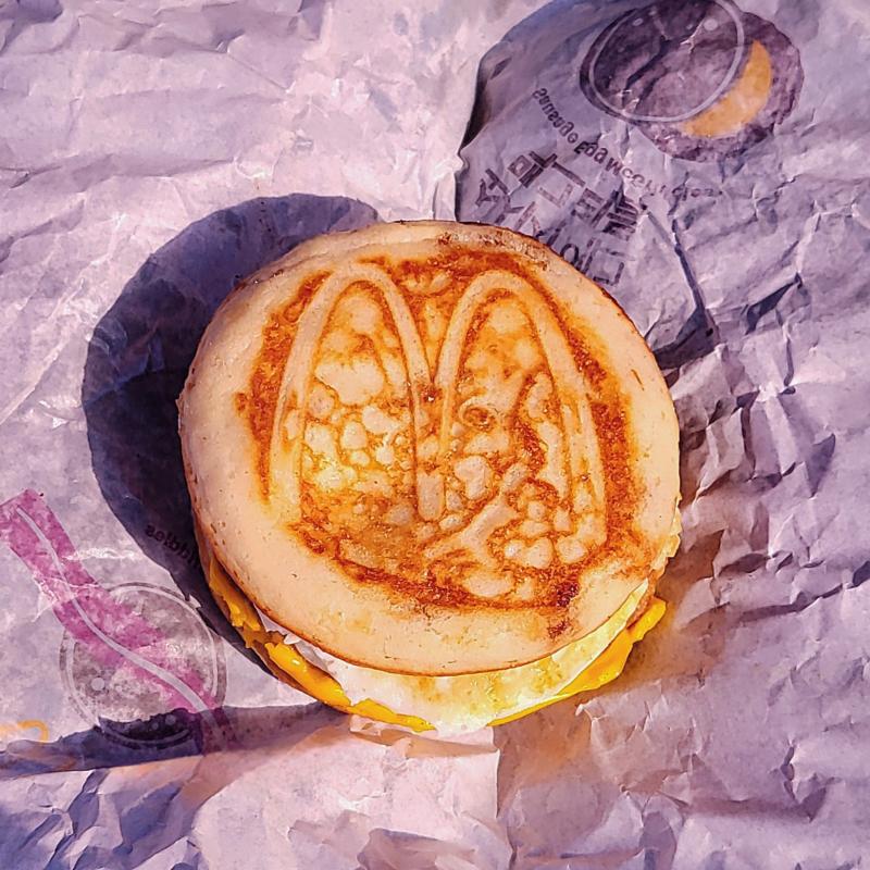 소세지 에그 맥그리들🍔 💬 맥모닝 냐밍🩷