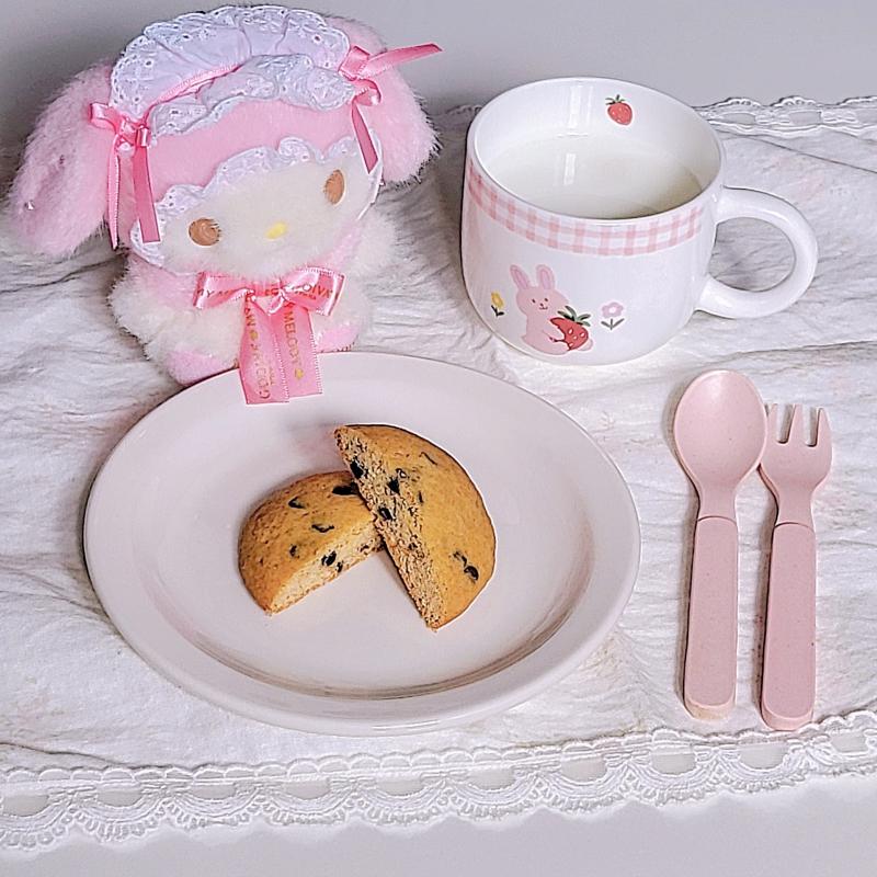 초코칩 쿠키🍪 우유🥛 💬 내가 딱 좋아하는 식감의 쿠키🍪🩷