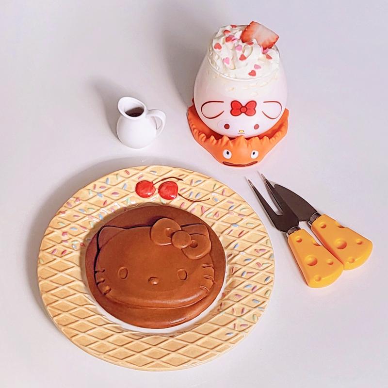 팬케이크🥞 딸기우유🍓 💬 키티 팬케이쿠🥞🍓🩷