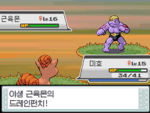 야생 근육몬의 드레인 펀치! 급소에 맞았다! 미호로부터 체력을 흡수했다! 미호는 죽었다. 누구를 내보낼까? >>672 포켓몬: Lv.27 이그나