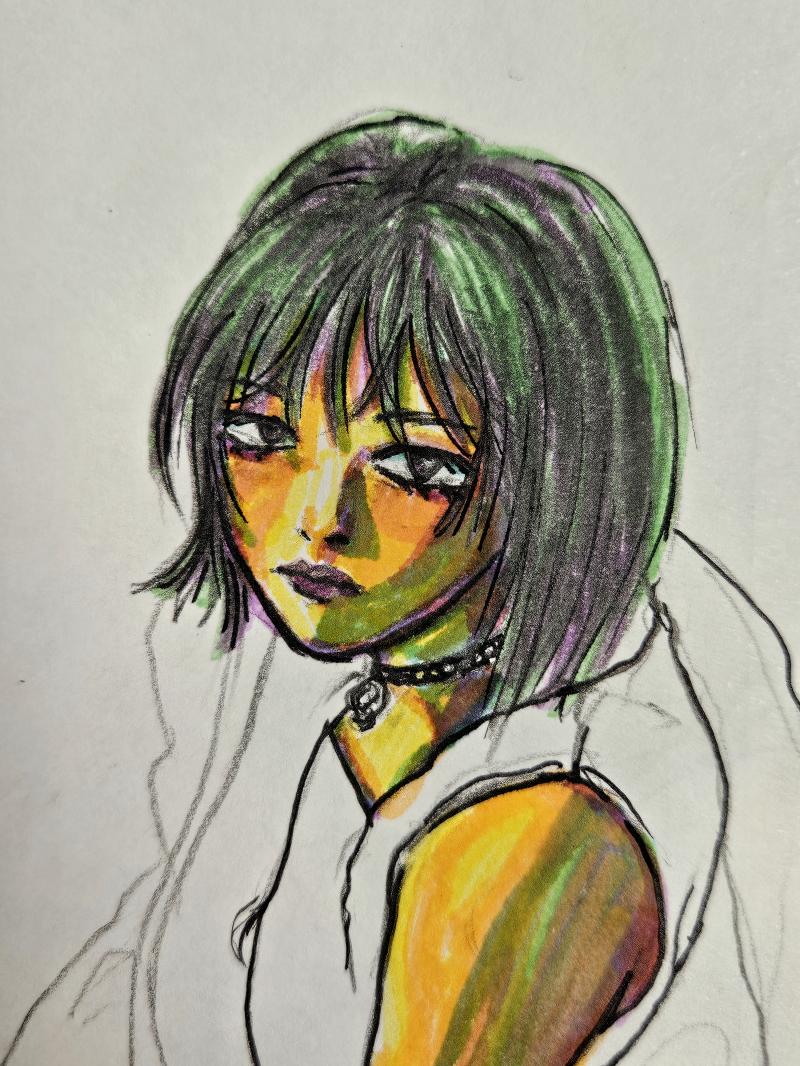 오랜만에 그림 그려봤다. 명암 공부 해보고 싶어서 사진 보고 형광펜으로 칠해봤는데 뭔가 덕지덕지 된 것 같다. 공부 열림히.!ㅋ-ㅋ 백년만년만에