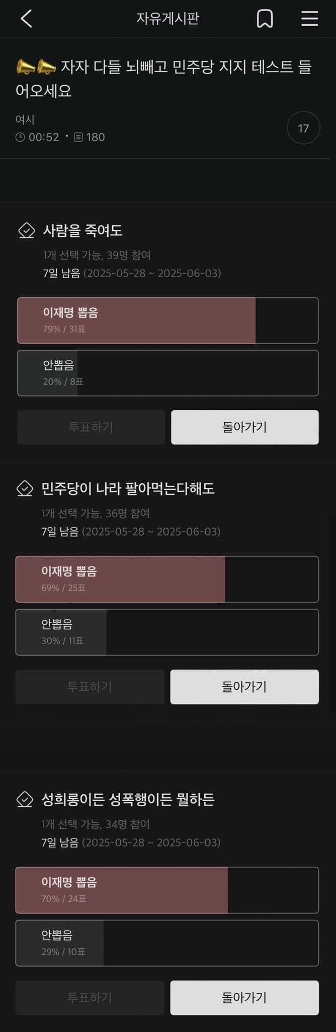 이재명 지지는 신앙의 영역이라 바꾸기가 어려워