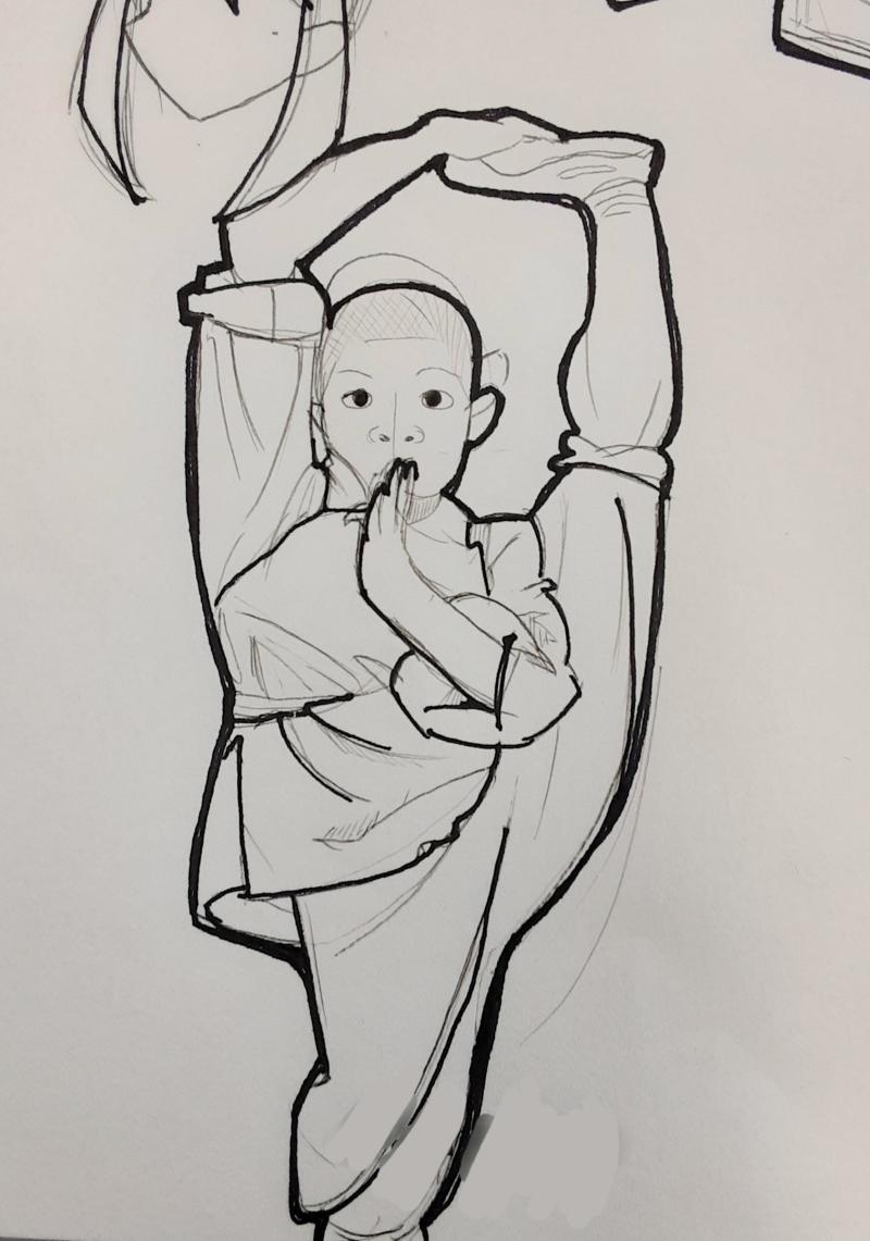 실루엣 그리기