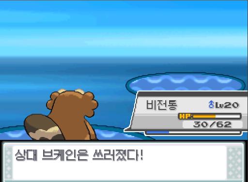비전통의 파도타기! 효과가 굉장했다! 상대 브케인은 쓰러졌다! 비전통은 666 경험치를 얻었다! 땃쥐공주는 666 경험치를 얻었다! 땃쥐공주는