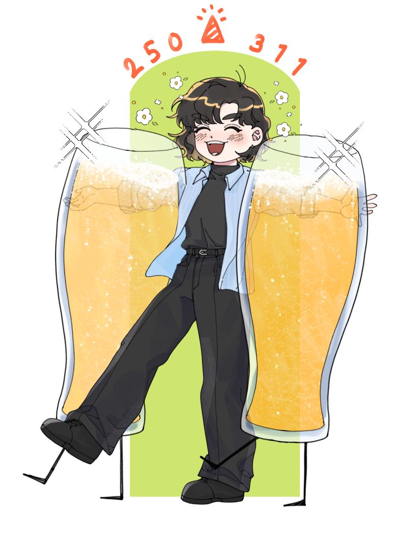 생일 ootd(>>467) 그제 그린 건데 깜빡했네