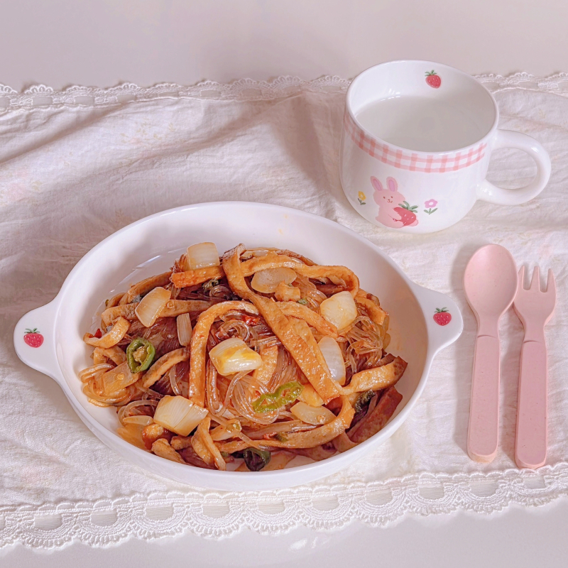 잡채밥🍚 💬 징짜 오랜만에 먹는 잡채밥