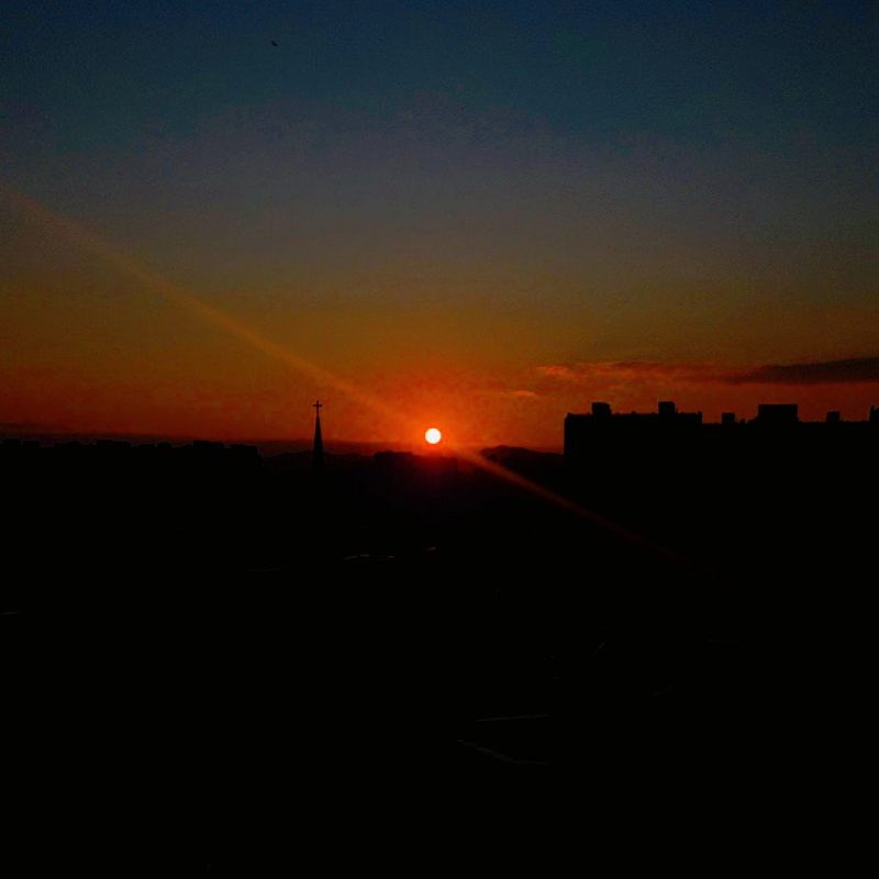어제 못 본 해넘이 보기 성공🩷✨️