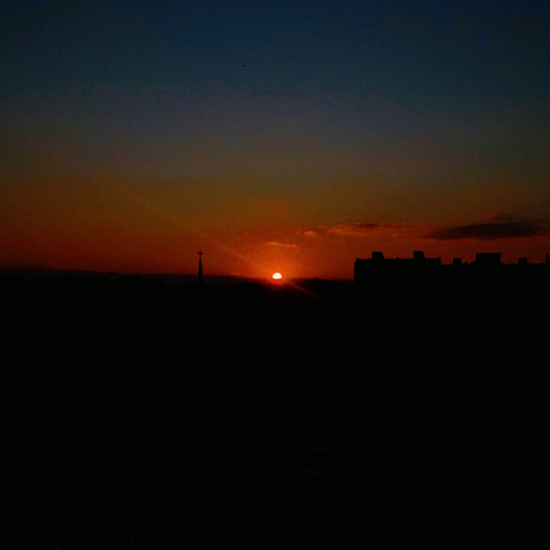 어제 못 본 해넘이 보기 성공🩷✨️
