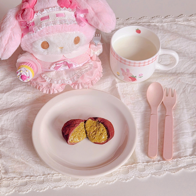 두바이쫀득쿠키🧆 우유🥛 💬 아침부터 두쪼니 머거서 행보캄🧆🩷