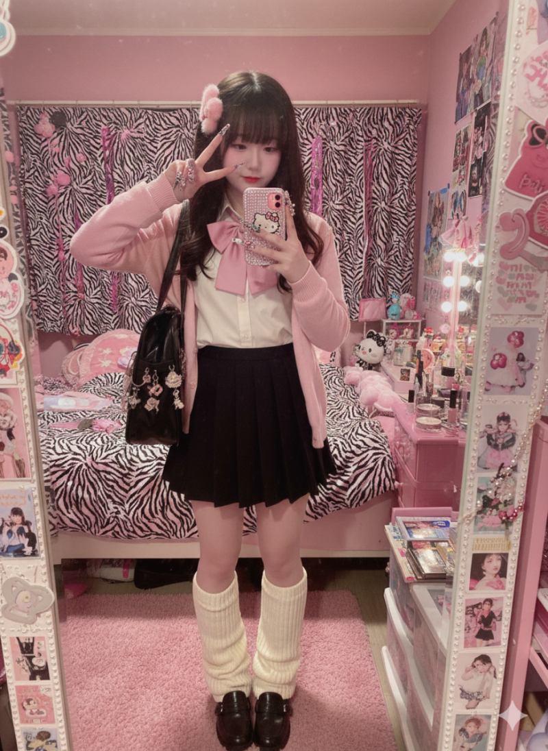 제미니가 만들어준 히메갸루, 코갸루st🎀🩷이것도 내가 살짝 첨가된..가공품이라 올려보뮤