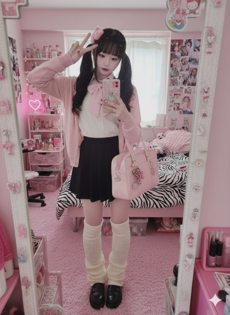 제미니가 만들어준 히메갸루, 코갸루st🎀🩷이것도 내가 살짝 첨가된..가공품이라 올려보뮤