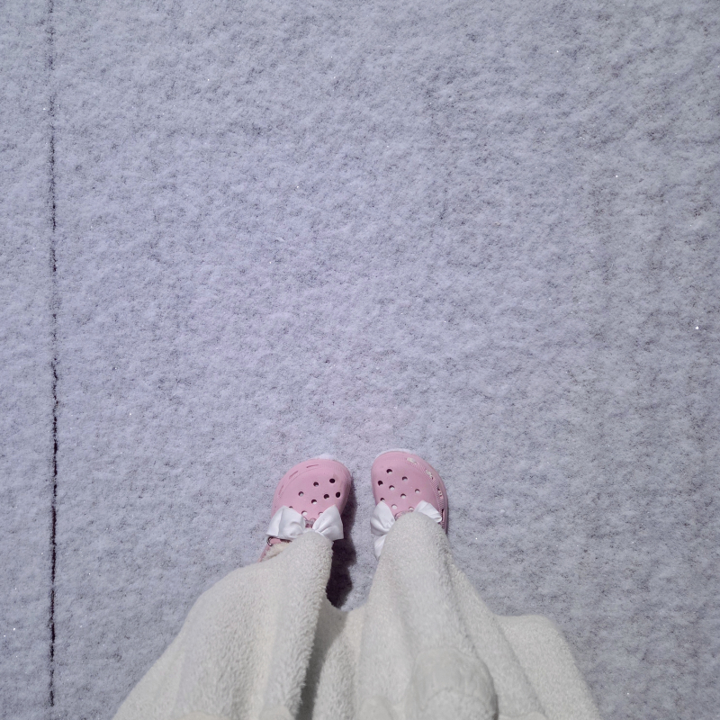 30분 넘게 놀고 왔다네요❄️🩵