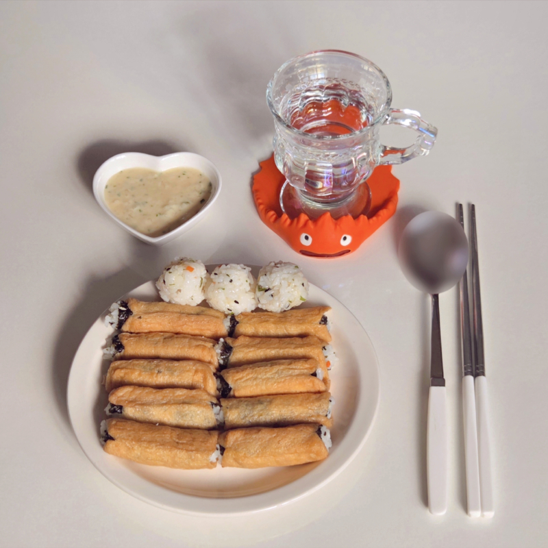 유부초밥🍙 💬 오랜만에 롤유부초밥 먹고싶어서 맹글어 먹기🩷