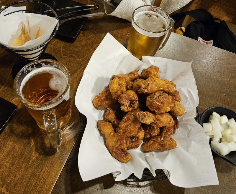 치맥 냠굿😋