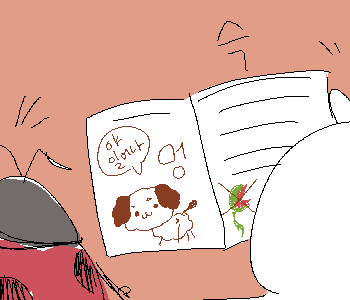 ( >>111 표지사기 ( ͡° ͜ʖ ͡ – ✧) ) ⚊ 무당벌레는 잠이 깬 듯했다. ▼ ⚊ 수업에 집중하지는 않고 교과서에 낙서를 하기 시작했