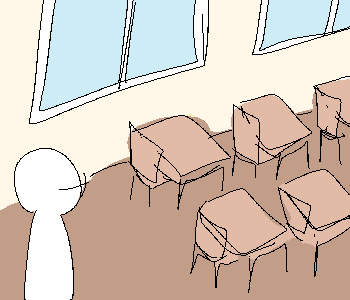 ⚊ 다음날, 나는 1등으로 등교했다. ▼ ⚊ 교실에 아무도 없었다. ▼ ⚊ 그러고보니 마니또 활동 기간이 아직 남아있지. ▼ ⚊ 무당벌레에게 마