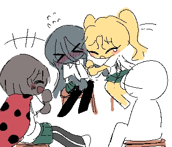 [개미] 『…이렇게 하는 게 아닌가?』 [개미] 『그럼 어떻게 해야 하지….』 [나비] 『예를 들면…』 [나비] 『꺄악! 처음보는 오빠 무서워~
