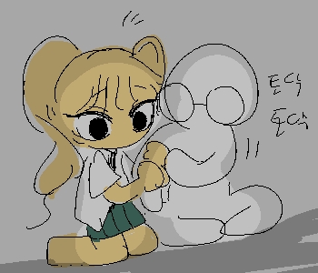 ⚊ …잠시 뒤 문이 열렸다. ▼ [무당벌레] 『힝.』 ⚊ 아쉬워하는 무당벌레를 제외하곤 모두 안도했다. ▼ [사서선생님] 『얘들아 괜찮니?』 [