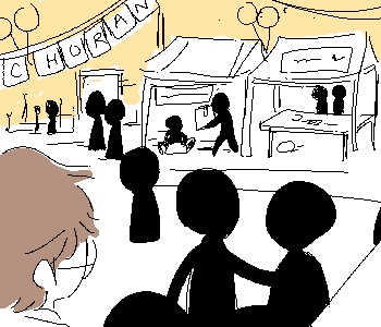 โ ์ถ์ ์ ๋ ์ด ๋ฐ์๋ค. โผ โ ํ๊ต์ ๋์ฐฉํ์๋ง์ ์ถ์ ๋ถ์๊ธฐ๊ฐ ๊ณ ์ค๋ํ ๋๊ปด์ก๋ค. โผ โ ๊ต๋ฌธ์๋ ํํ์์์ ์ฅ์์ด ๊ฑธ๋ ค ์์๊ณ , ์ด๋์ฅ์๋