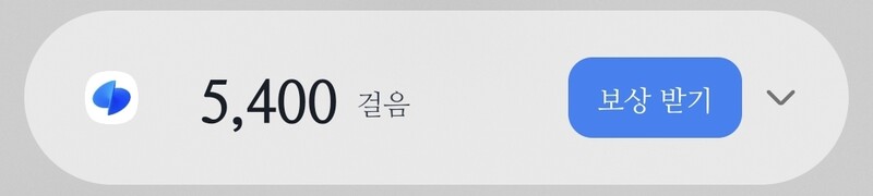 5,400걸음이라니 깔끔하이