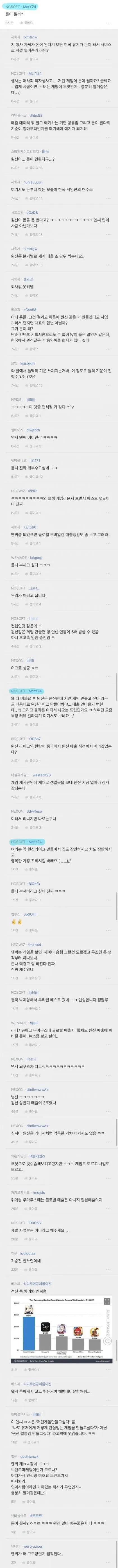 이쯤에서 다시보는 돈이될까 이야 다시봐도 진짜 가관이네 그래서 결국 원신이 진짜로 된다는거 보고 배알꼴려서 지들이 죽인 블소 가지고 원신라이크 만들고 그것도 모델링