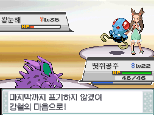 연가람은 땃쥐공주를 내보냈다 앞으로 조금이야 힘내 땃쥐공주 체육관 관장 규리도 외쳤다 마지막까지 포기하지 않겠어 강철의 마음으로 땃쥐공주는 무엇을 할까 싸운다 만볼트 독엄니 괴력