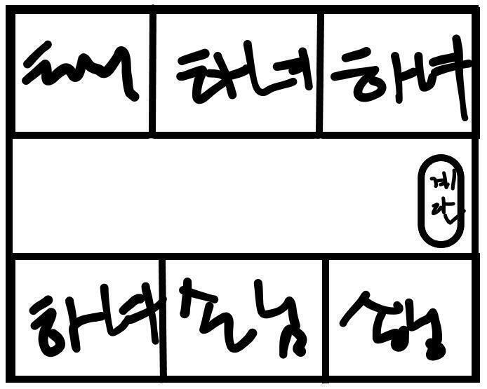 사건이 일어난 루루저택 별관의 지도를 첨부한다 정보 경관님은 상당한 악필이다