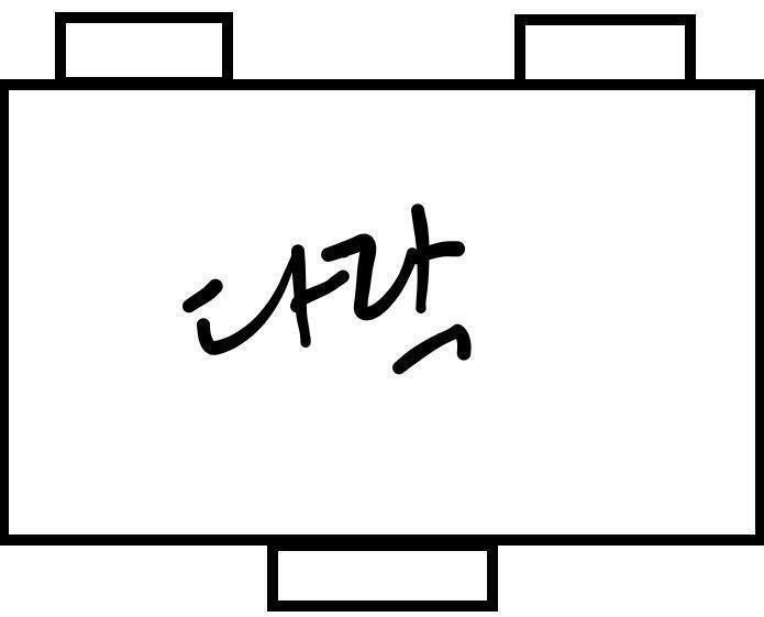 사건이 일어난 루루저택 별관의 지도를 첨부한다 정보 경관님은 상당한 악필이다