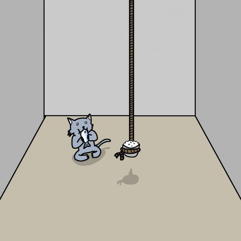 휘리릭 가난한 자린고비 냥이