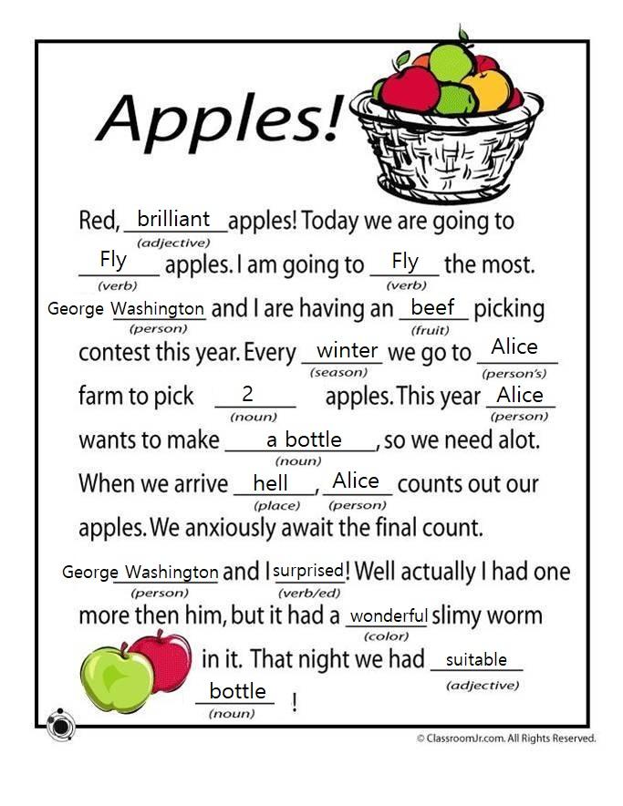 사과 따기 축제 빨갛고 사과 오늘 우리는 사과를 날리러 하러 거예요 내가 제일 많이 날려 야지 나는 올해 따기 대회에 가요 매년 마다 우리는 농장에 가서 만큼의 사과를 따요 올해