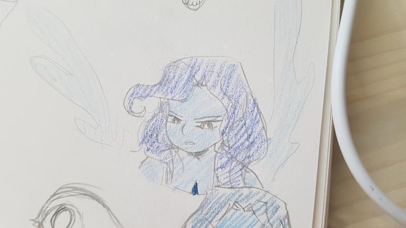레주 진짜 그림 잘그린다 혹시 나도 부탁할 있을까 부끄러운 그림이지만 자캐야