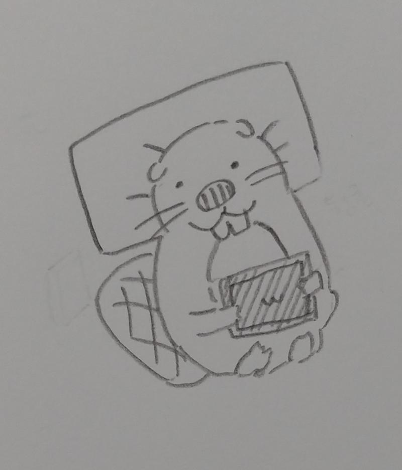 뒹굴 비버