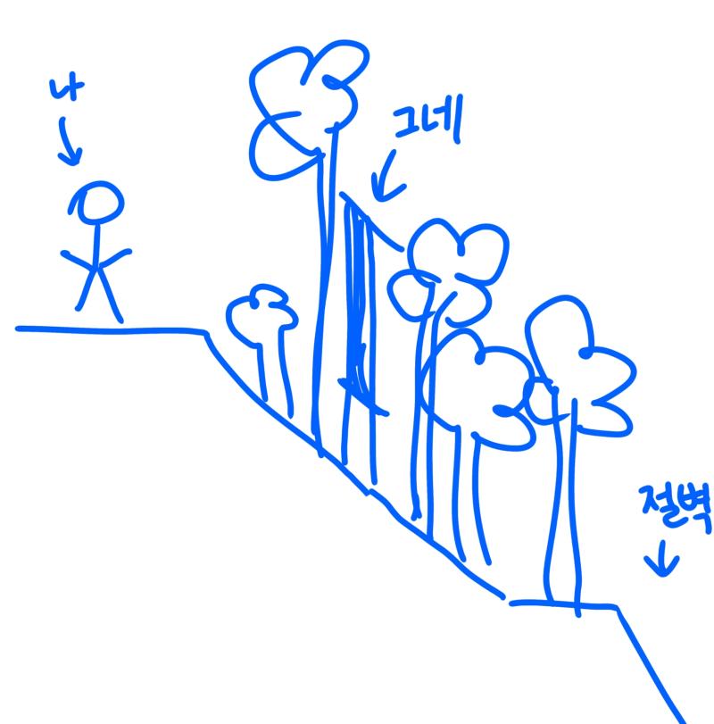이상하다고 생각한 이유를 적어볼게 그네의 위치 사진 첨부 일단 그네가 눈에 띄지 않는 곳에 있음 경사가 가파른 곳에 위치해 있고 밑으로는 절벽 제작 의도 위치도 그렇고 그네