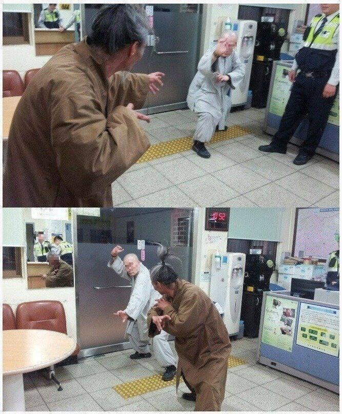 식당에 퇴마를 하러 들어온 스님과 부처에 반기를 품은 도사 사이에서 영감대결 있었다 당시 싸움이 어찌나 치열한지 경찰이 출동해서 귀인들의 싸움을 말렸다