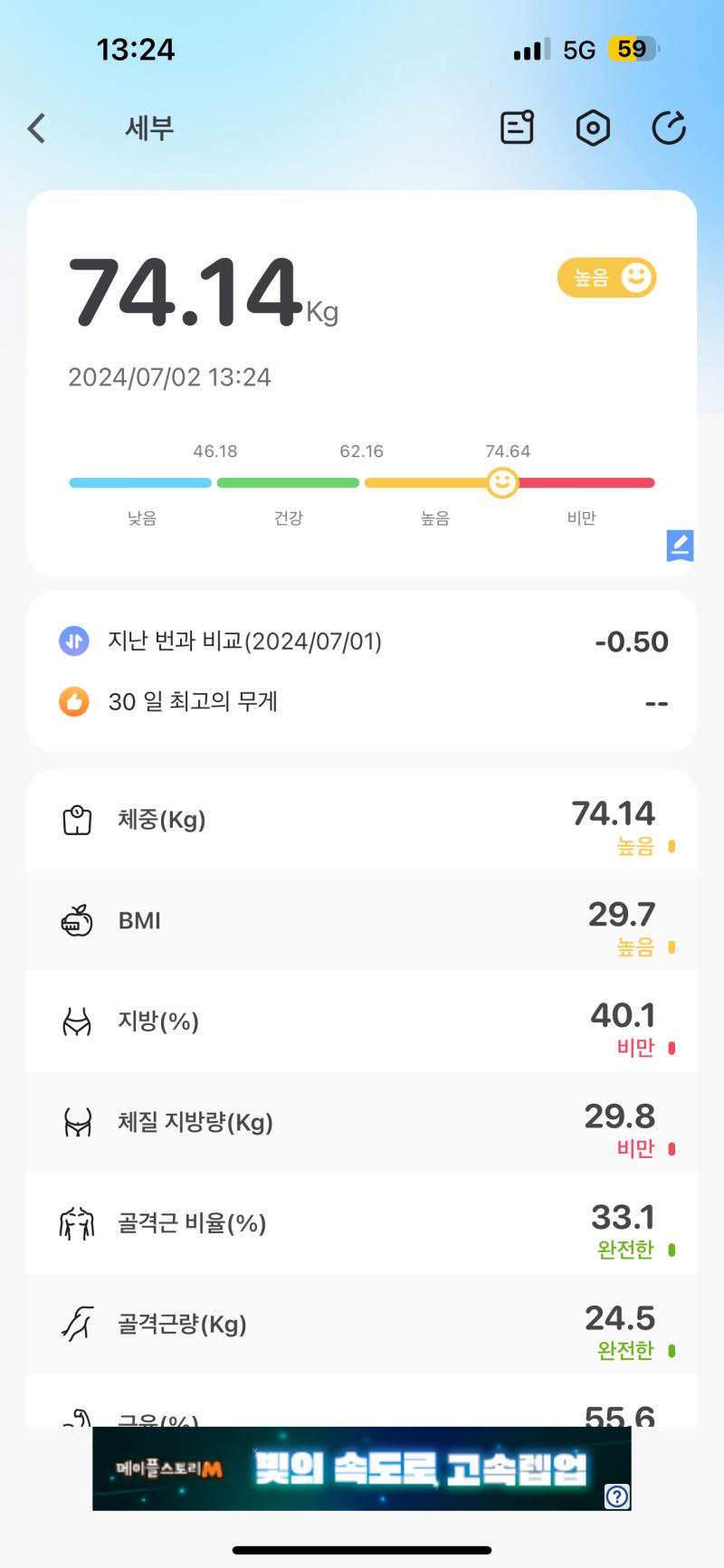 입맛이 없어서 삼겹살 삶은거 한공기 반찬x 말차라떼 두잔