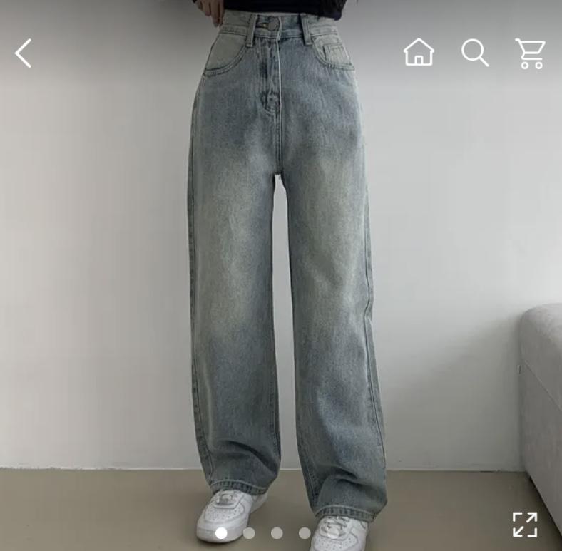U넥 쫄티 저런 와이드 청바지 아무 회색후드집업 조합