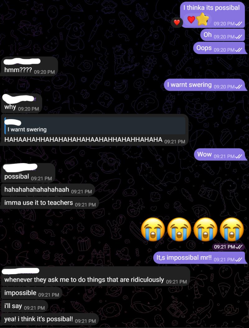 커피하우스 이벤트 하루 전날 뇌세포라곤 없는 대화 ImpoSSIBAL 불가능하다는 의미의 영단어