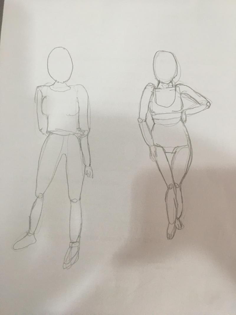 처음 크로키 연습 잔선이 너무 많고 묘사도 안된다