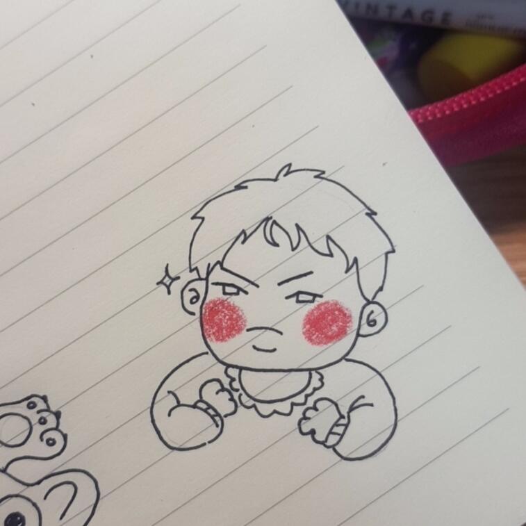 내가 애기를 못그려서
