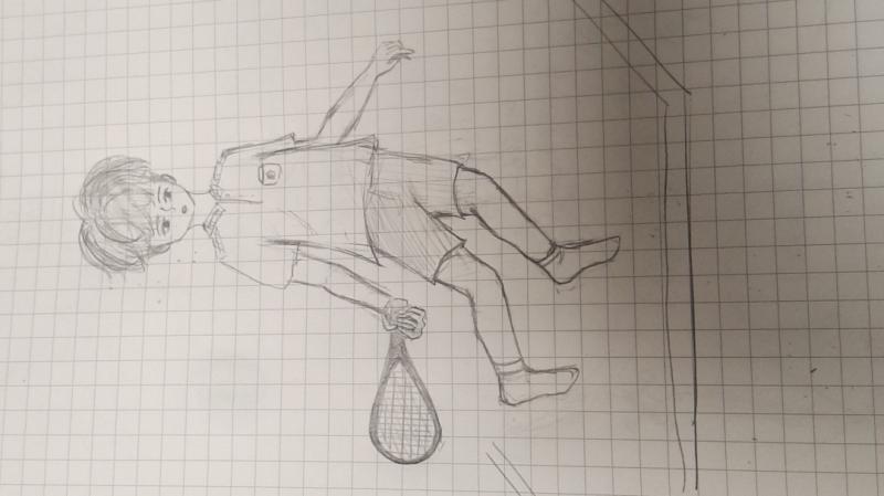 잘그려서 그림 너무 부끄러워짐 지구본에 걸터앉은 양갈래 여자애