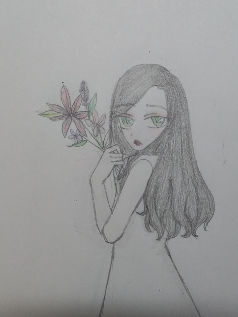 레더 왔당 기다려줘서 고마워 늦어서 미안하구 이번 그림은 자세랑 표정이 마음에 들게 같아 사실 내가 화장을 못해서 화장은 이상한 같은데 그래도 마음에 들었으면 좋겠다
